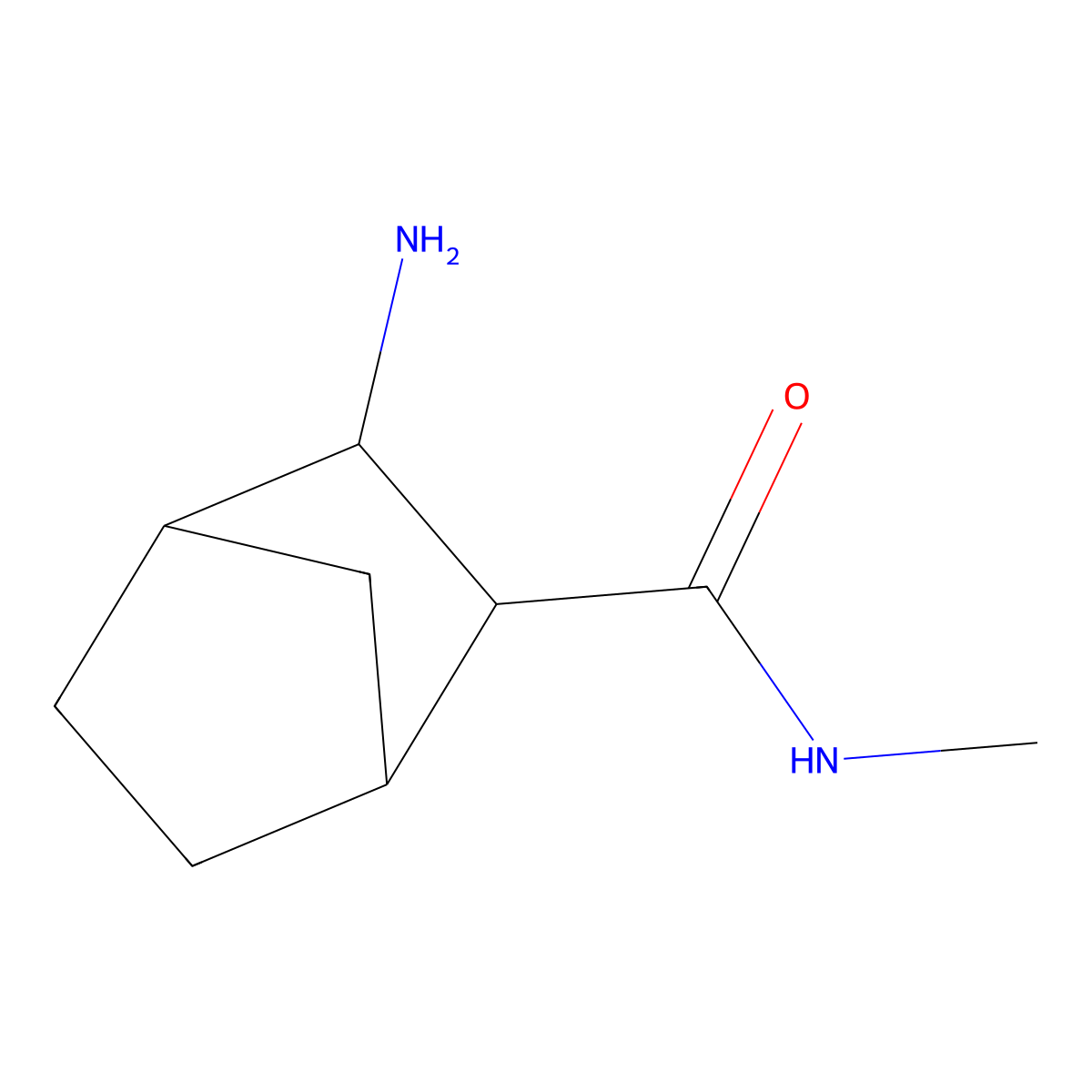 3-amino-N-methylbicyclo[2.2.1]heptane-2-carboxamide molecular structure, CAS 1341454-15-6