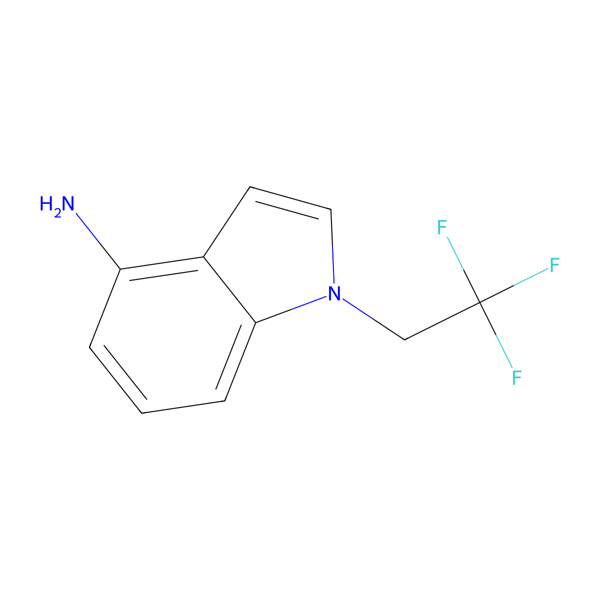 1-(2,2,2-trifluoroethyl)-1H-indol-4-amine molecular structure, CAS 1341455-33-1