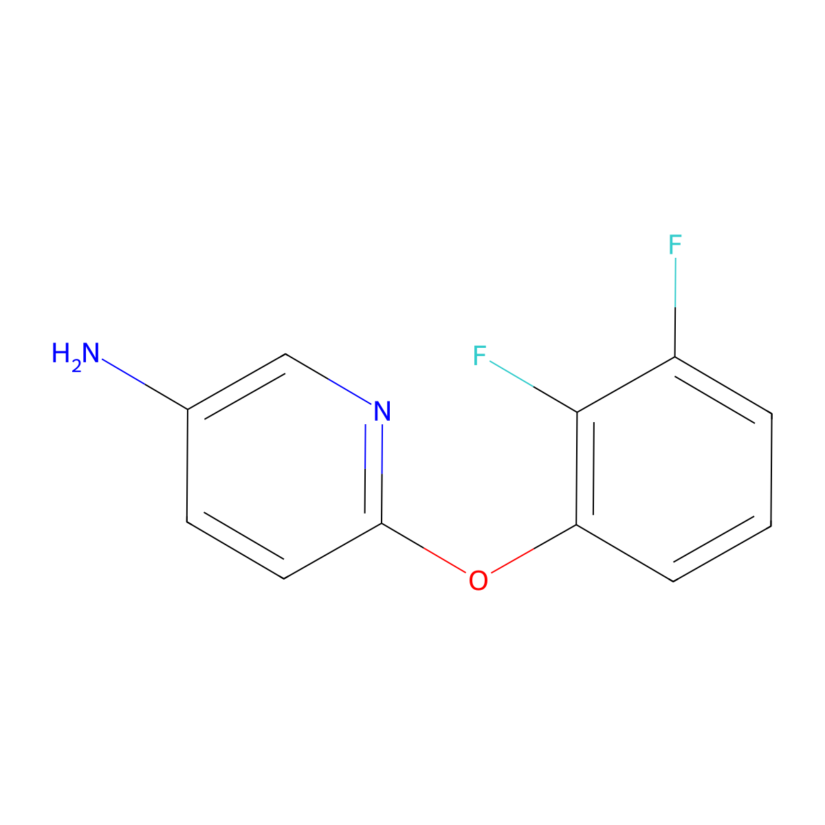 6-(2,3-Difluorophenoxy)pyridin-3-amine molecular structure, CAS 1341457-19-9