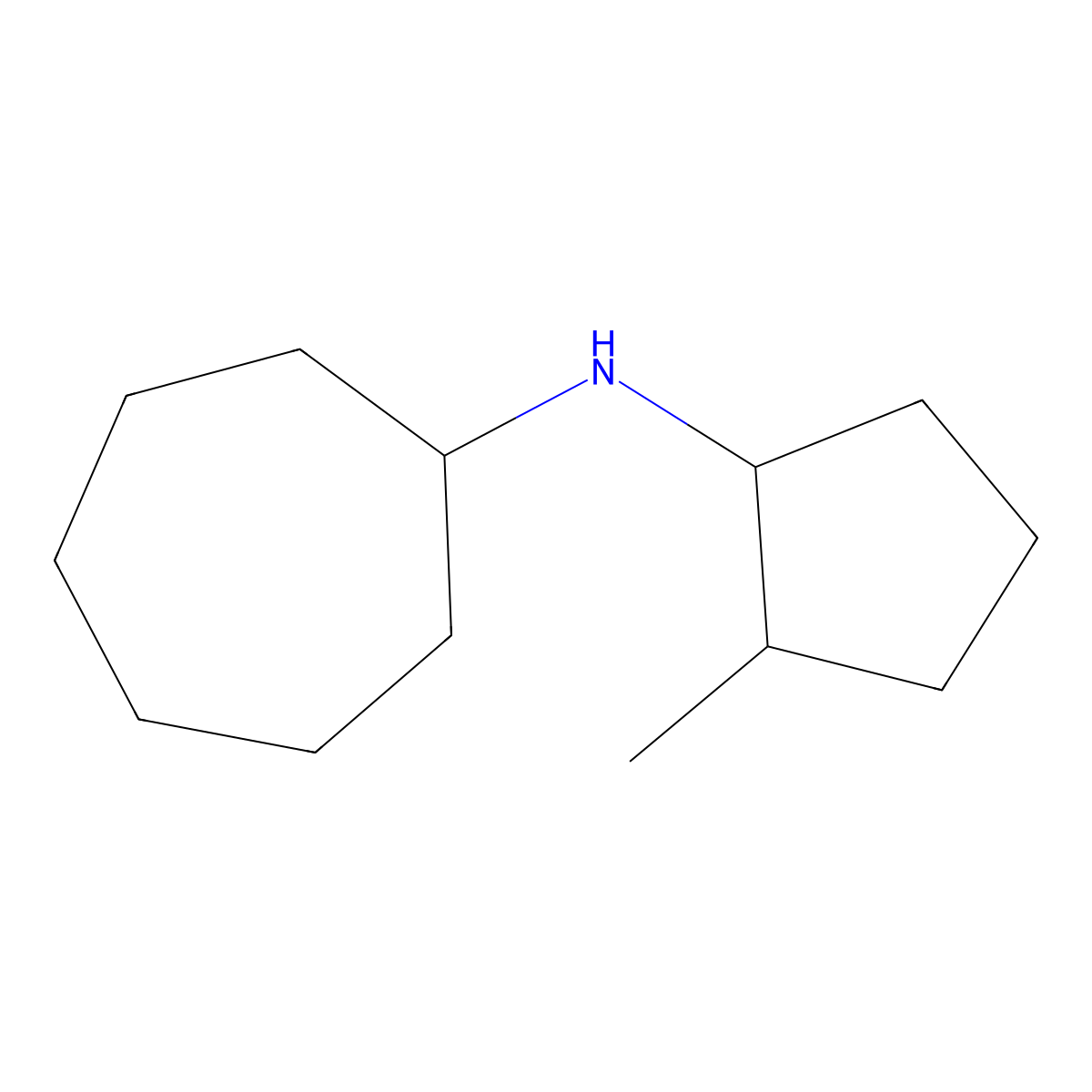 N-(2-methylcyclopentyl)cycloheptanamine molecular structure, CAS 1341457-61-1