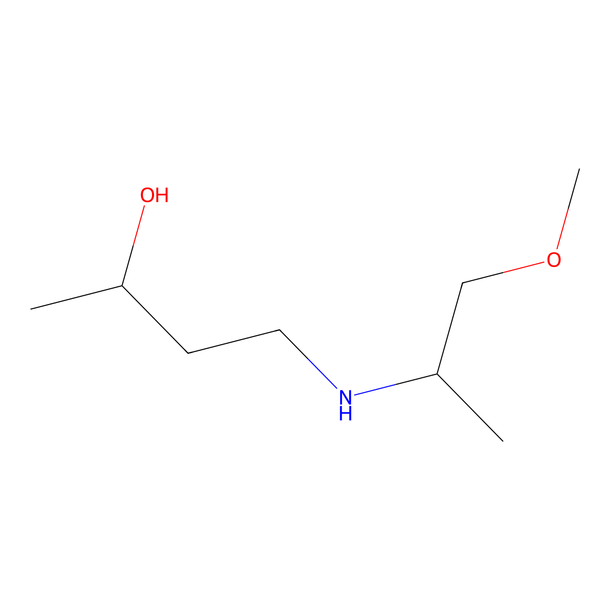 4-[(1-Methoxypropan-2-yl)amino]butan-2-ol molecular structure, CAS 1341463-39-5
