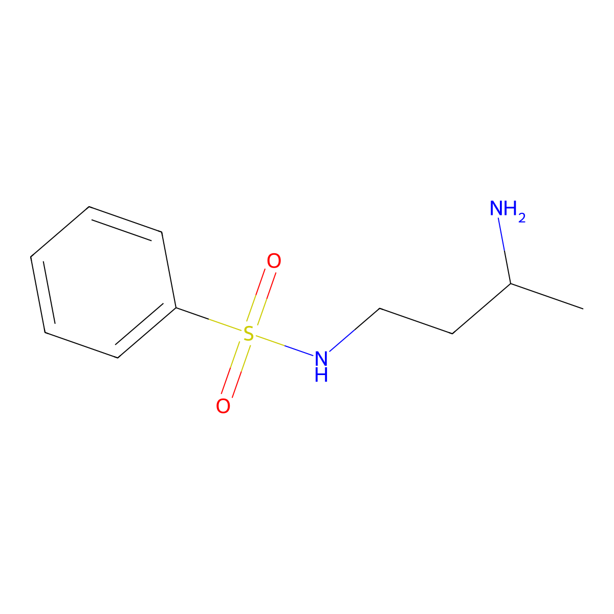 N-(3-aminobutyl)benzenesulfonamide molecular structure, CAS 1341478-29-2