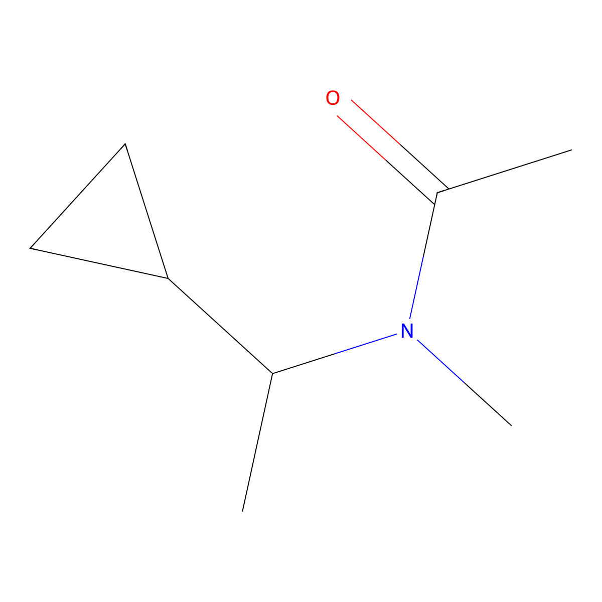 N-(1-cyclopropylethyl)-N-methylacetamide molecular structure, CAS 1341481-45-5
