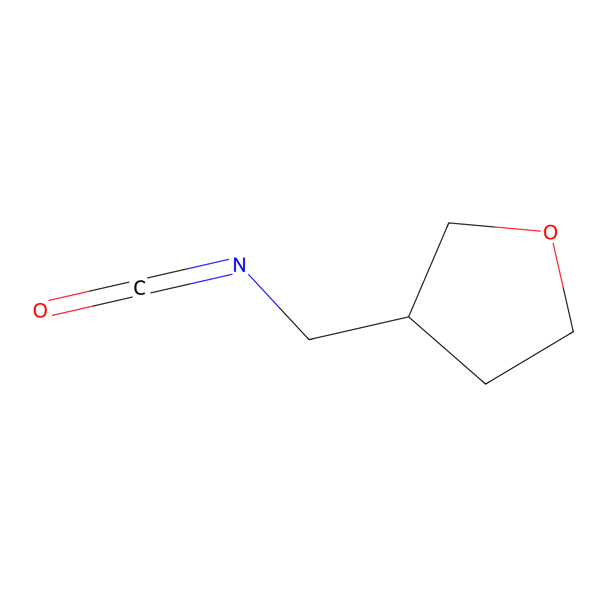 3-(Isocyanatomethyl)oxolane molecular structure, CAS 1341487-61-3