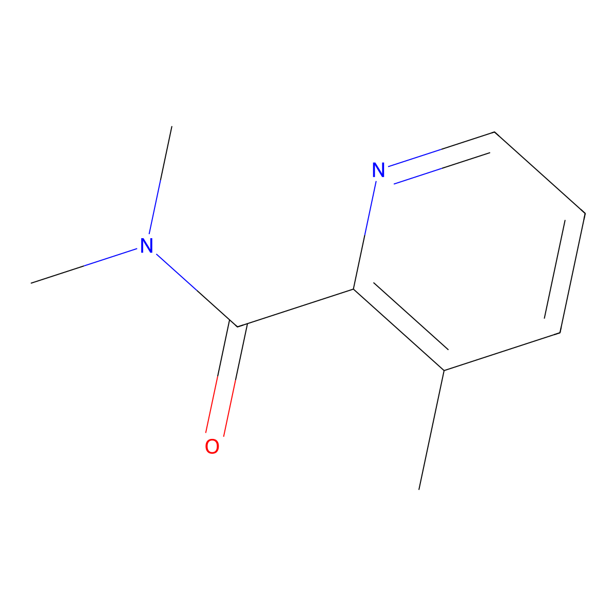 N,N,3-trimethylpyridine-2-carboxamide molecular structure, CAS 1341499-43-1