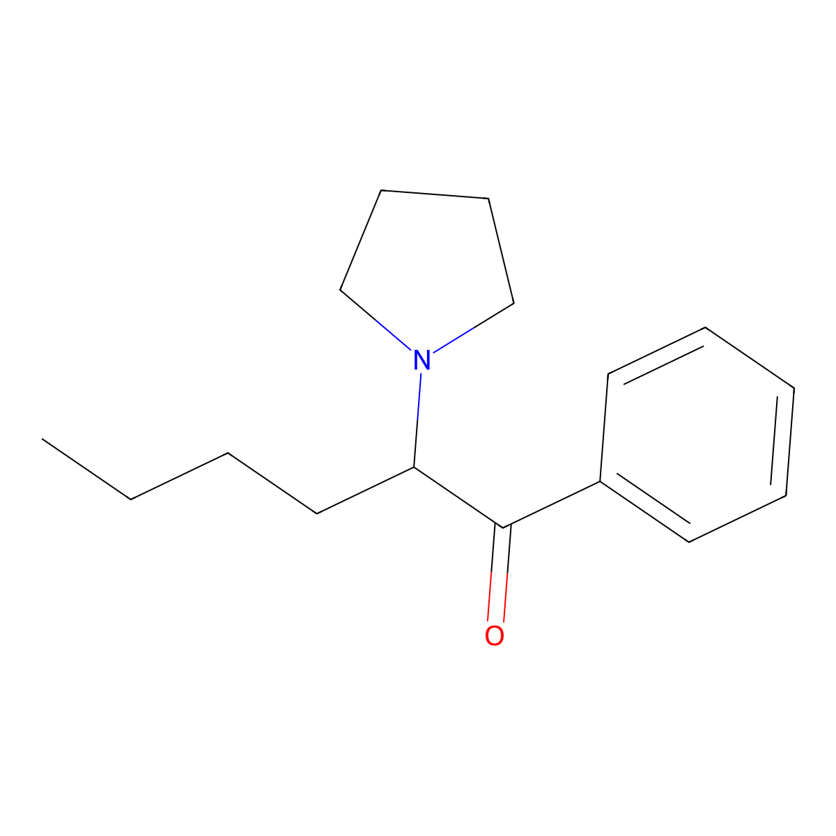 alpha-PHP molecular structure, CAS 13415-86-6