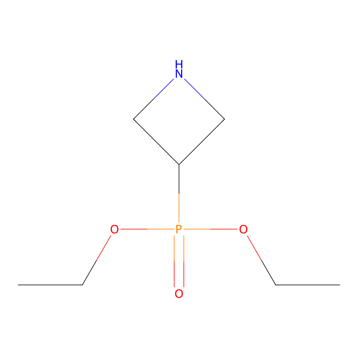 Diethyl (azetidin-3-yl)phosphonate molecular structure, CAS 134150-79-1