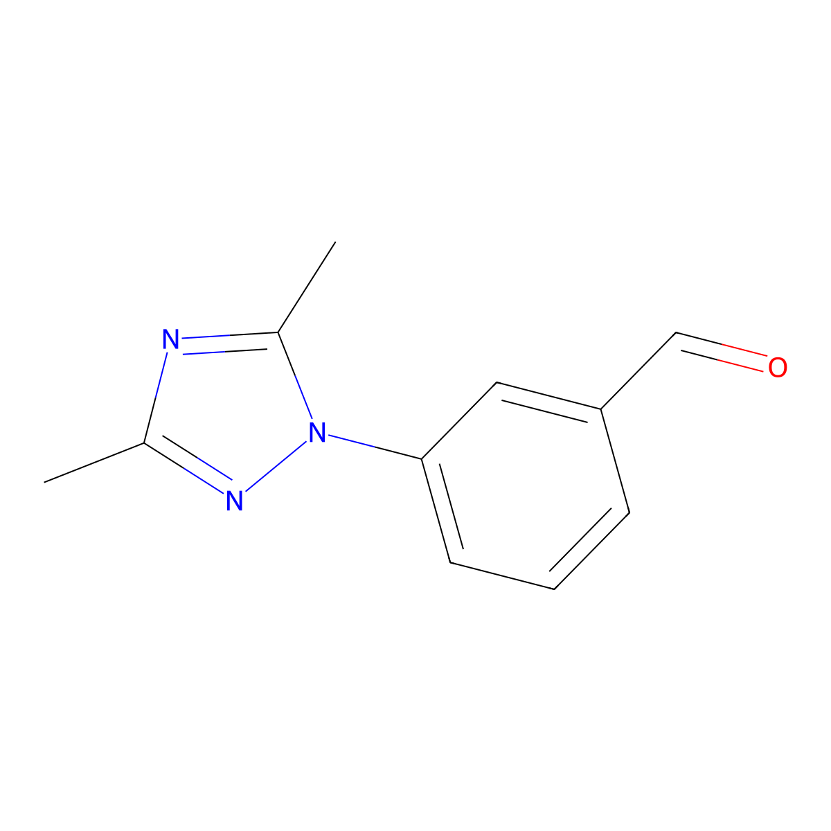 3-(Dimethyl-1H-1,2,4-triazol-1-YL)benzaldehyde molecular structure, CAS 1341501-54-9