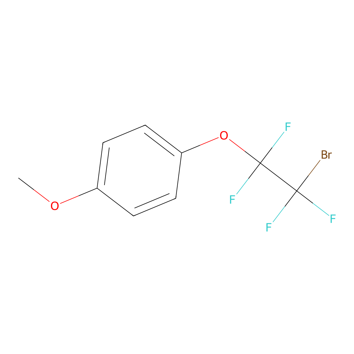 1-(2-Bromo-1,1,2,2-tetrafluoroethoxy)-4-methoxybenzene molecular structure, CAS 134151-62-5