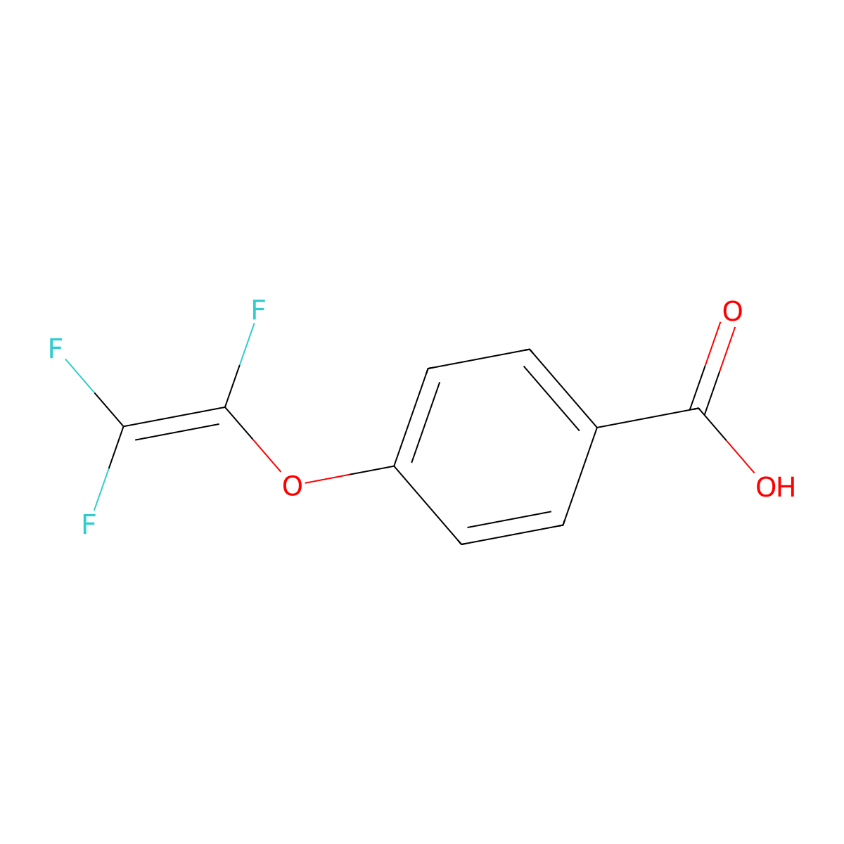 4-(Trifluorovinyloxy)benzoic acid molecular structure, CAS 134151-66-9