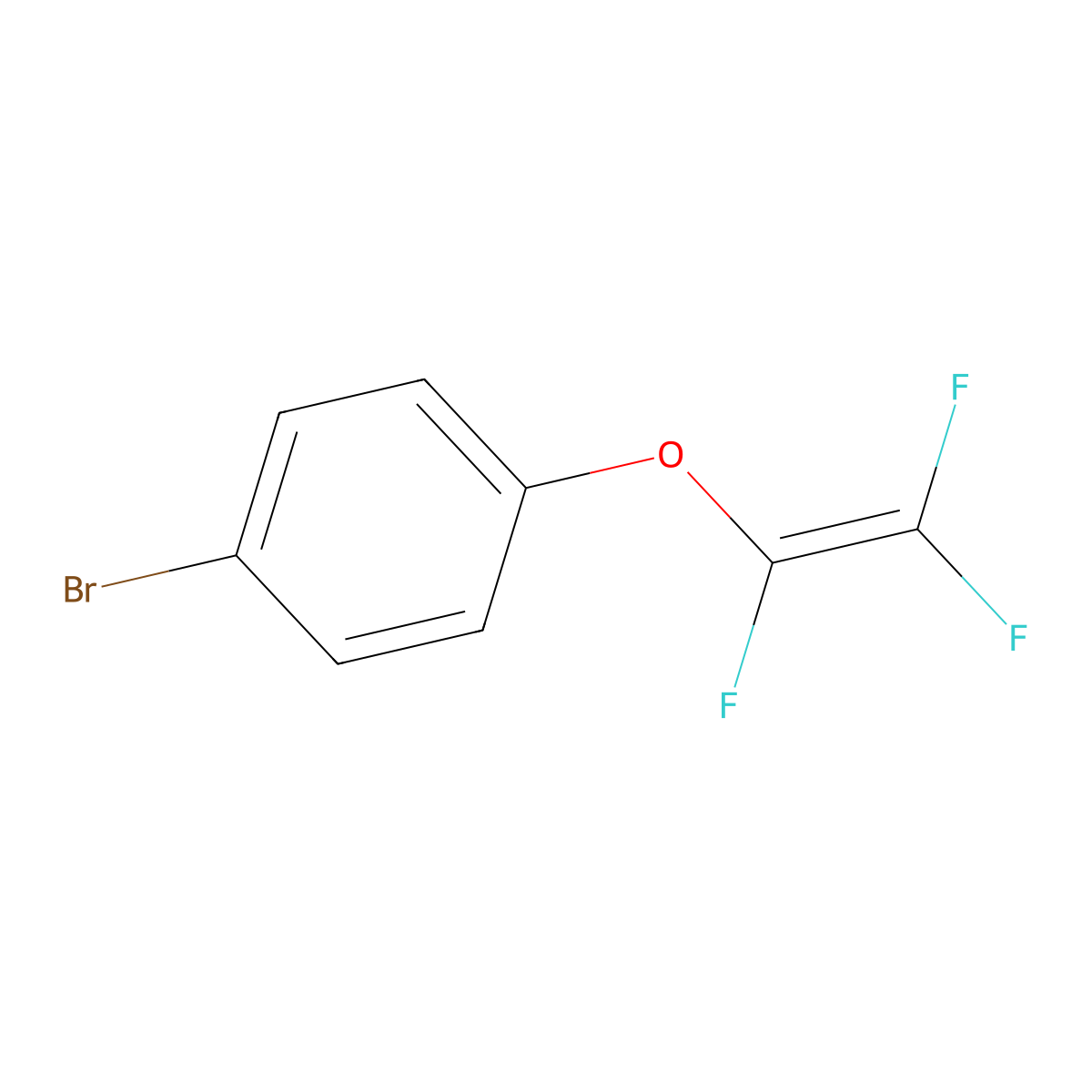 1-Bromo-4-[(trifluoroethenyl)oxy]benzene molecular structure, CAS 134151-77-2