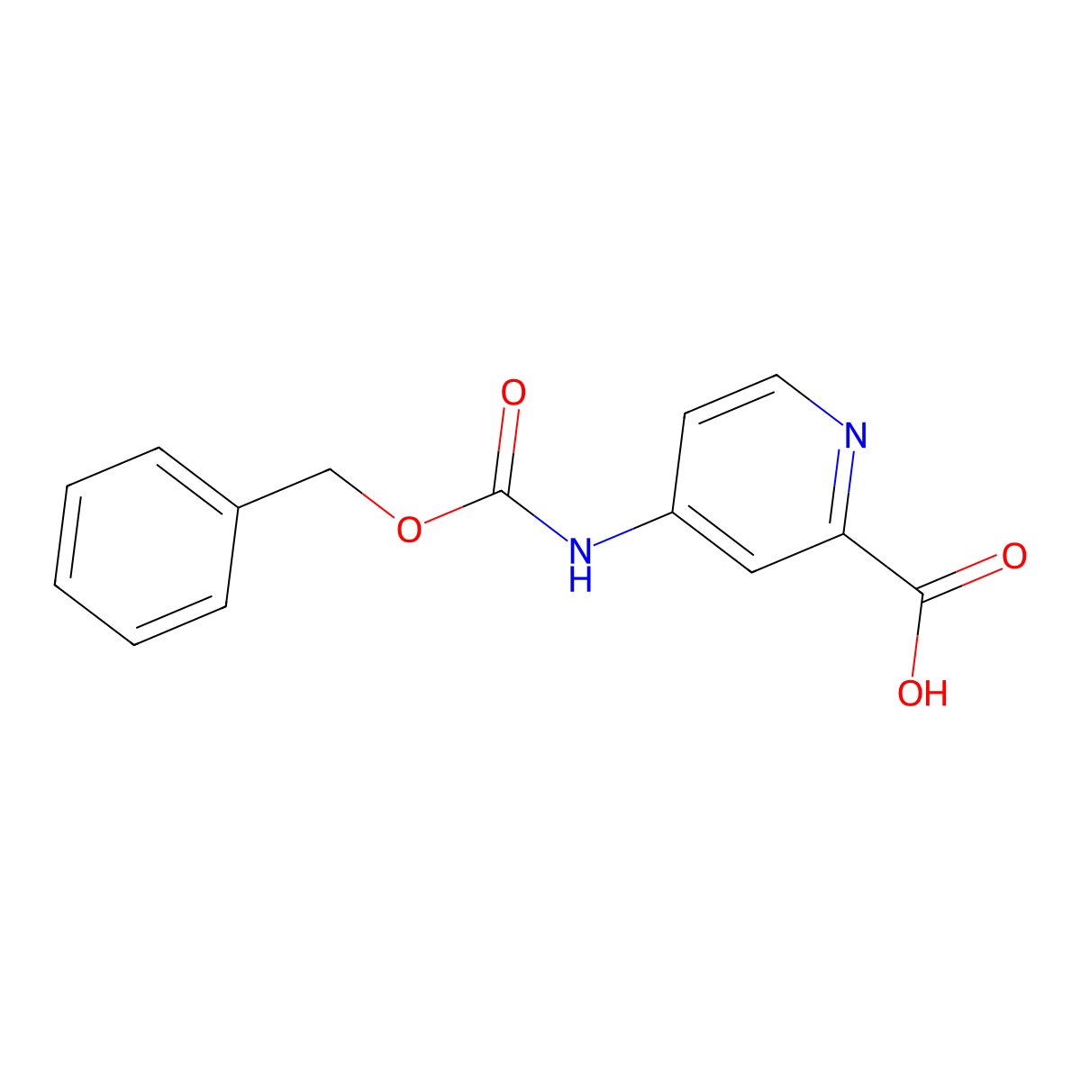 4-(((Benzyloxy)carbonyl)amino)picolinic acid molecular structure, CAS 1341511-30-5