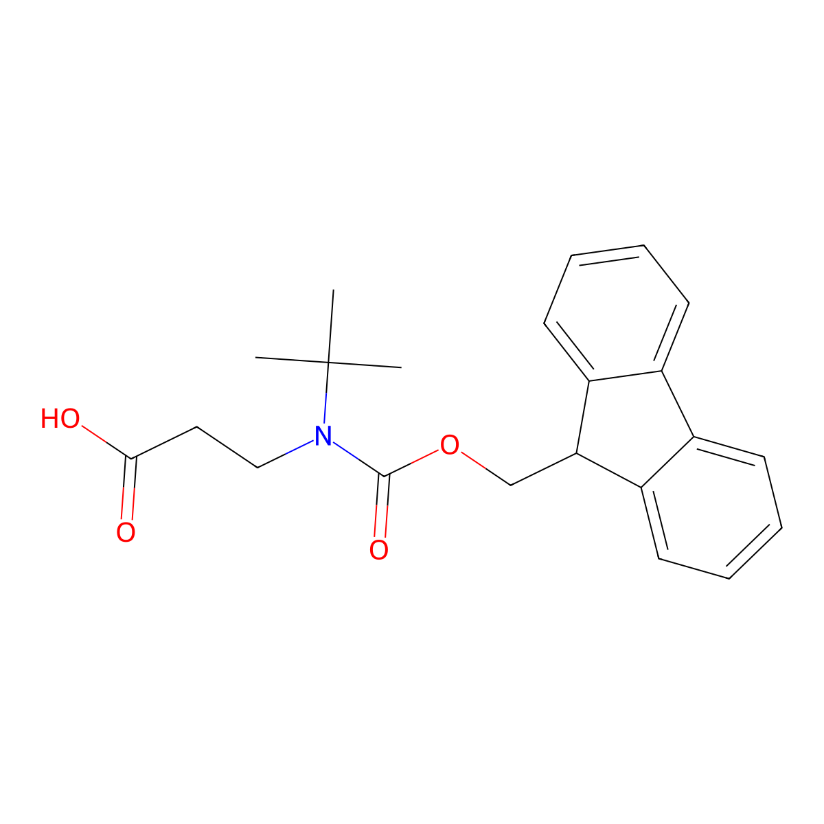 3-[tert-Butyl({[(9H-fluoren-9-yl)methoxy]carbonyl})amino]propanoic acid molecular structure, CAS 1341512-96-6