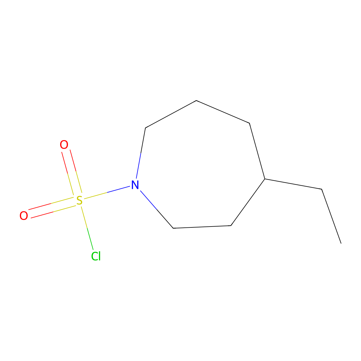 4-Ethylazepane-1-sulfonyl chloride molecular structure, CAS 1341523-92-9