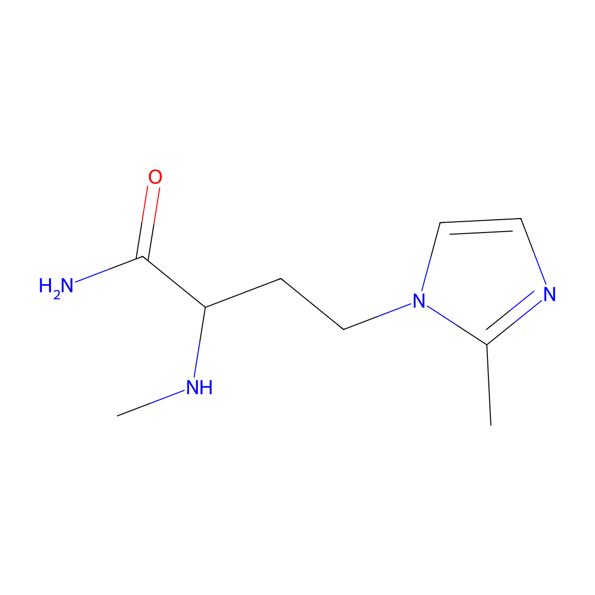 4-(2-Methyl-1h-imidazol-1-yl)-2-(methylamino)butanamide molecular structure, CAS 1341525-25-4