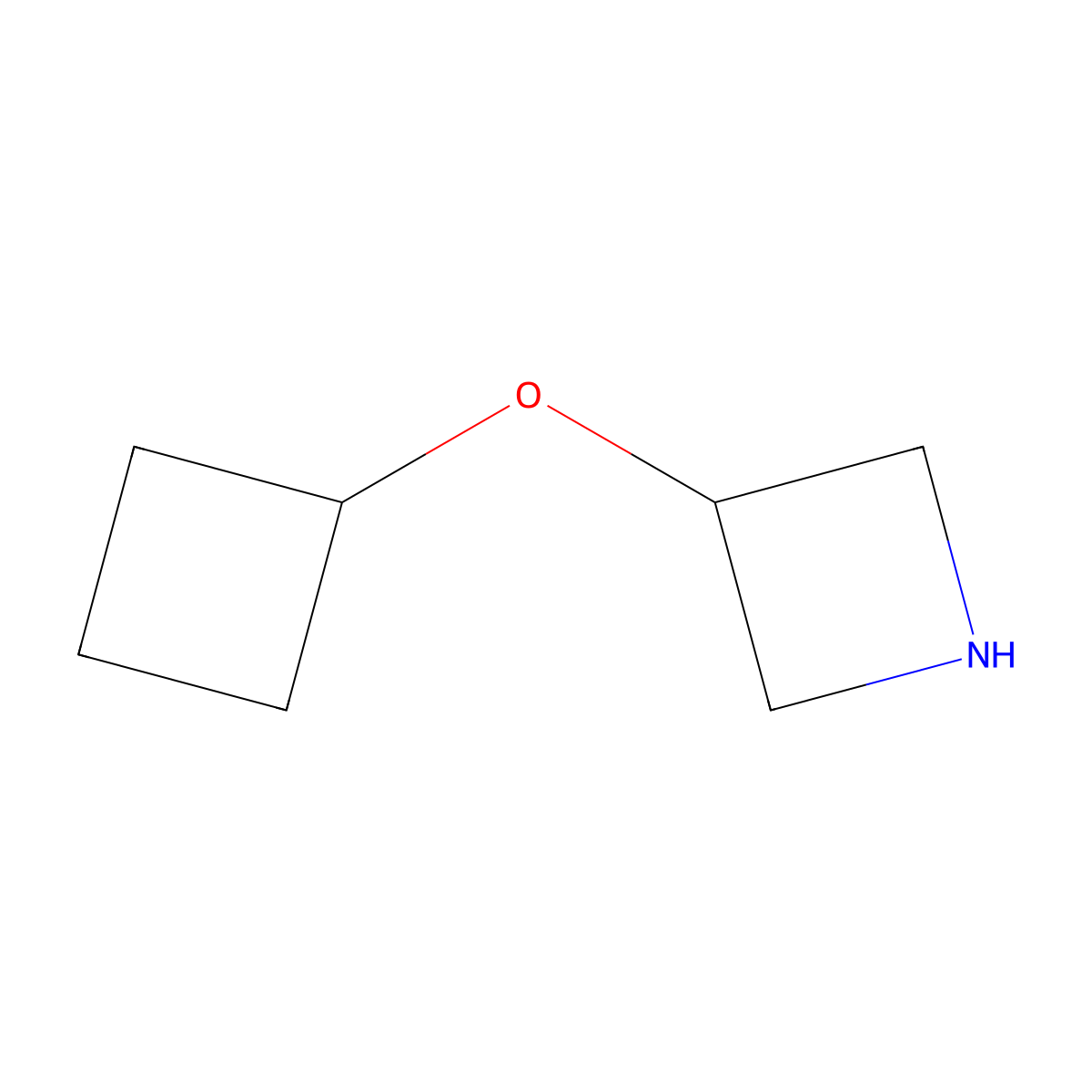 3-Cyclobutoxyazetidine molecular structure, CAS 1341529-37-0