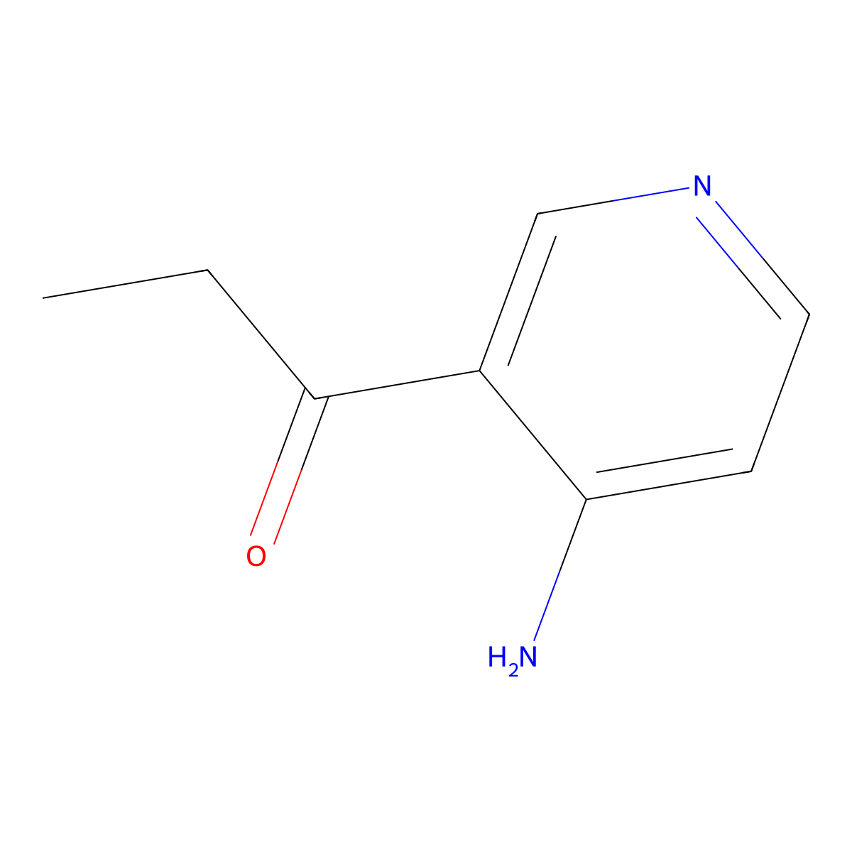 1-(4-Aminopyridin-3-yl)propan-1-one molecular structure, CAS 1341530-36-6