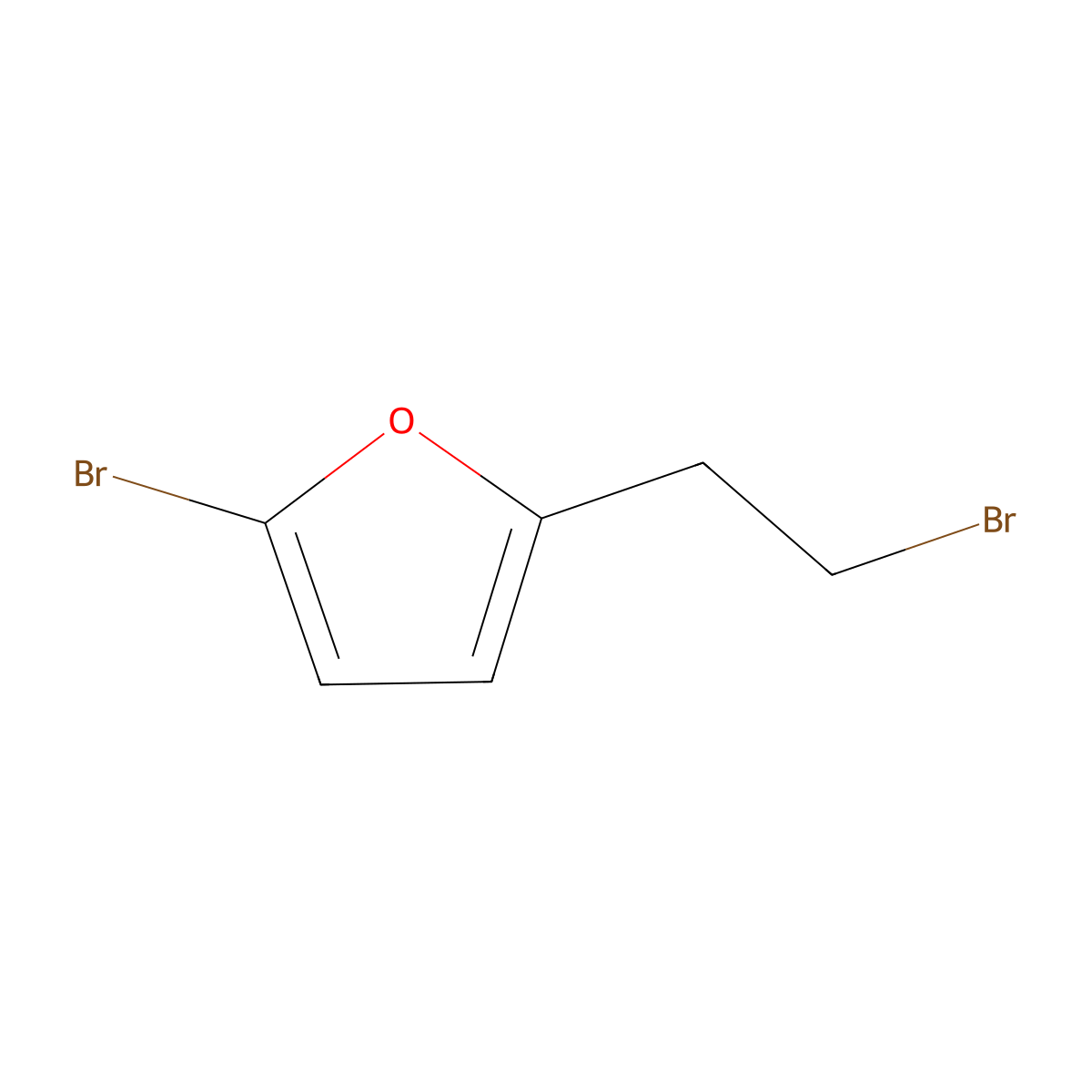 2-Bromo-5-(2-bromoethyl)furan molecular structure, CAS 1341531-02-9