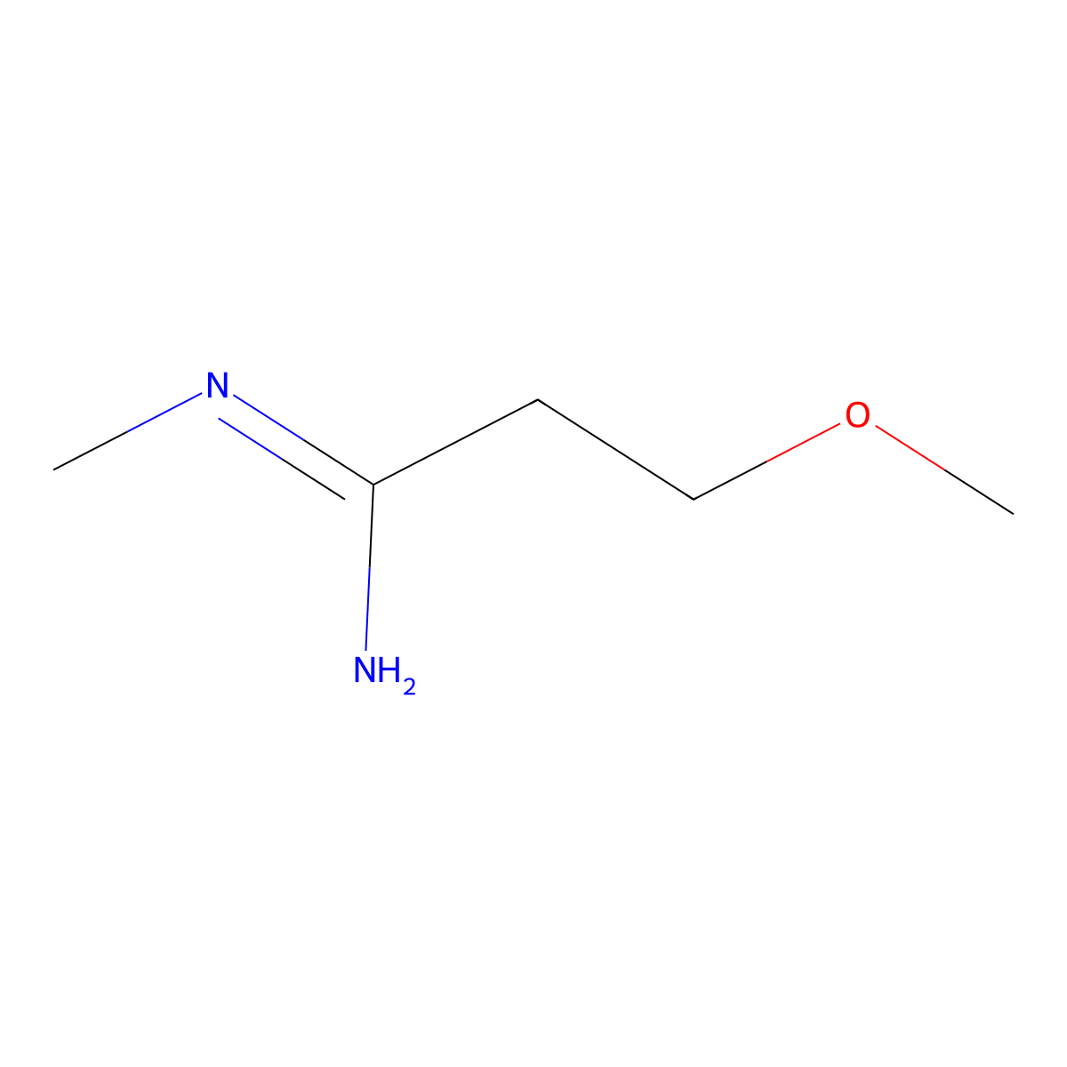 3-Methoxy-N-methylpropanimidamide molecular structure, CAS 1341532-16-8