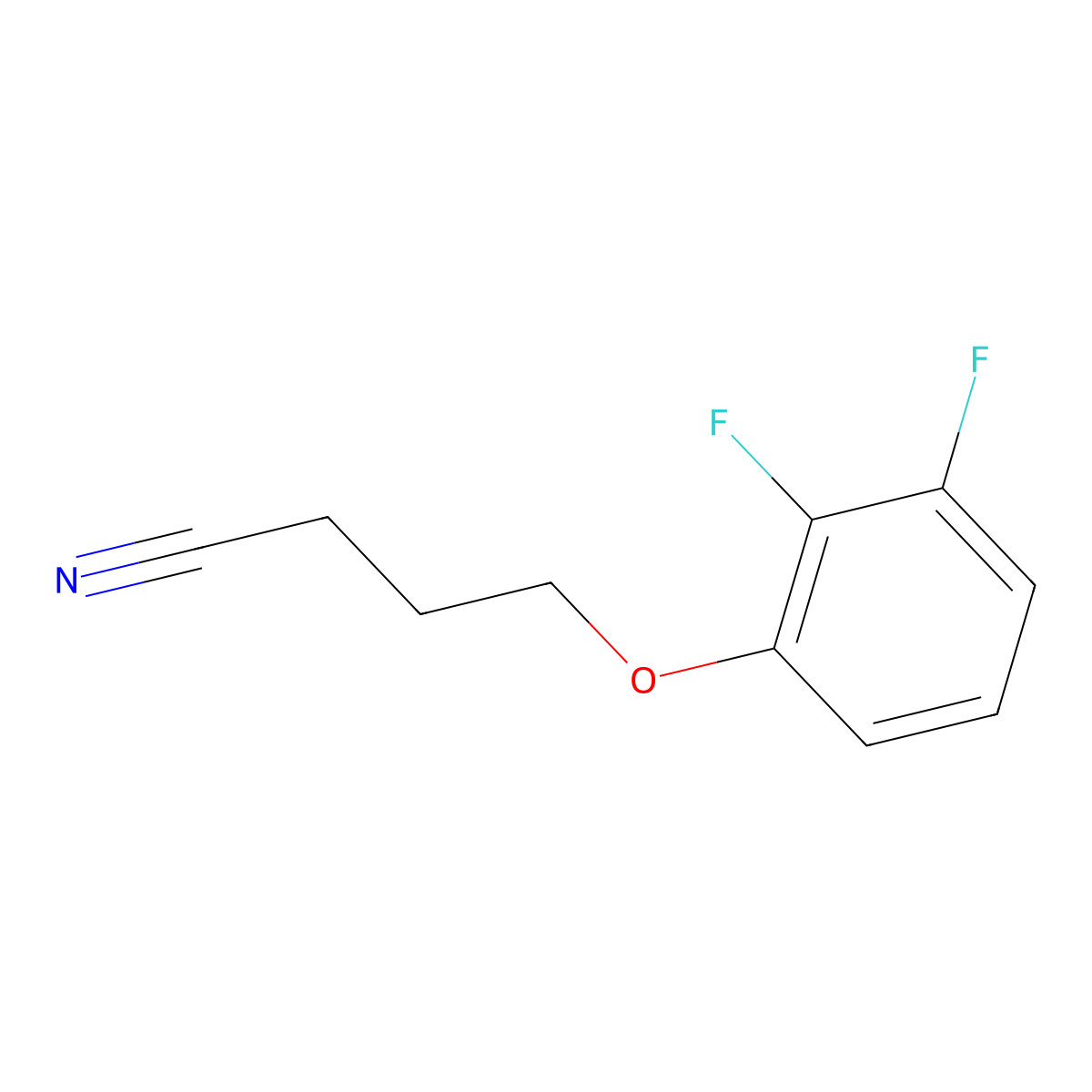 4-(2,3-Difluoro-phenoxy)butanenitrile molecular structure, CAS 1341534-65-3