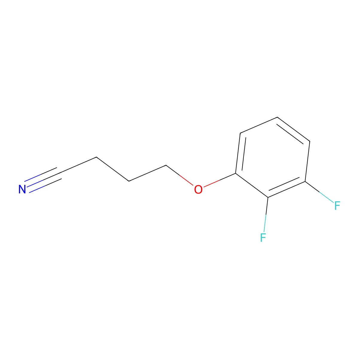 4-(2,3-Difluoro-phenoxy)butanenitrile molecular structure, CAS 1341534-65-3