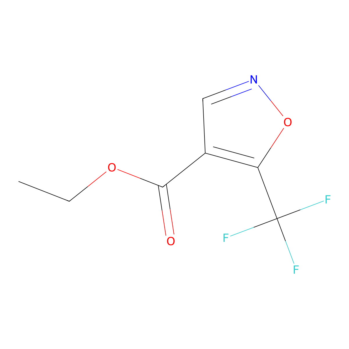 Ethyl 5-(trifluoromethyl)isoxazole-4-carboxylate molecular structure, CAS 1341552-49-5