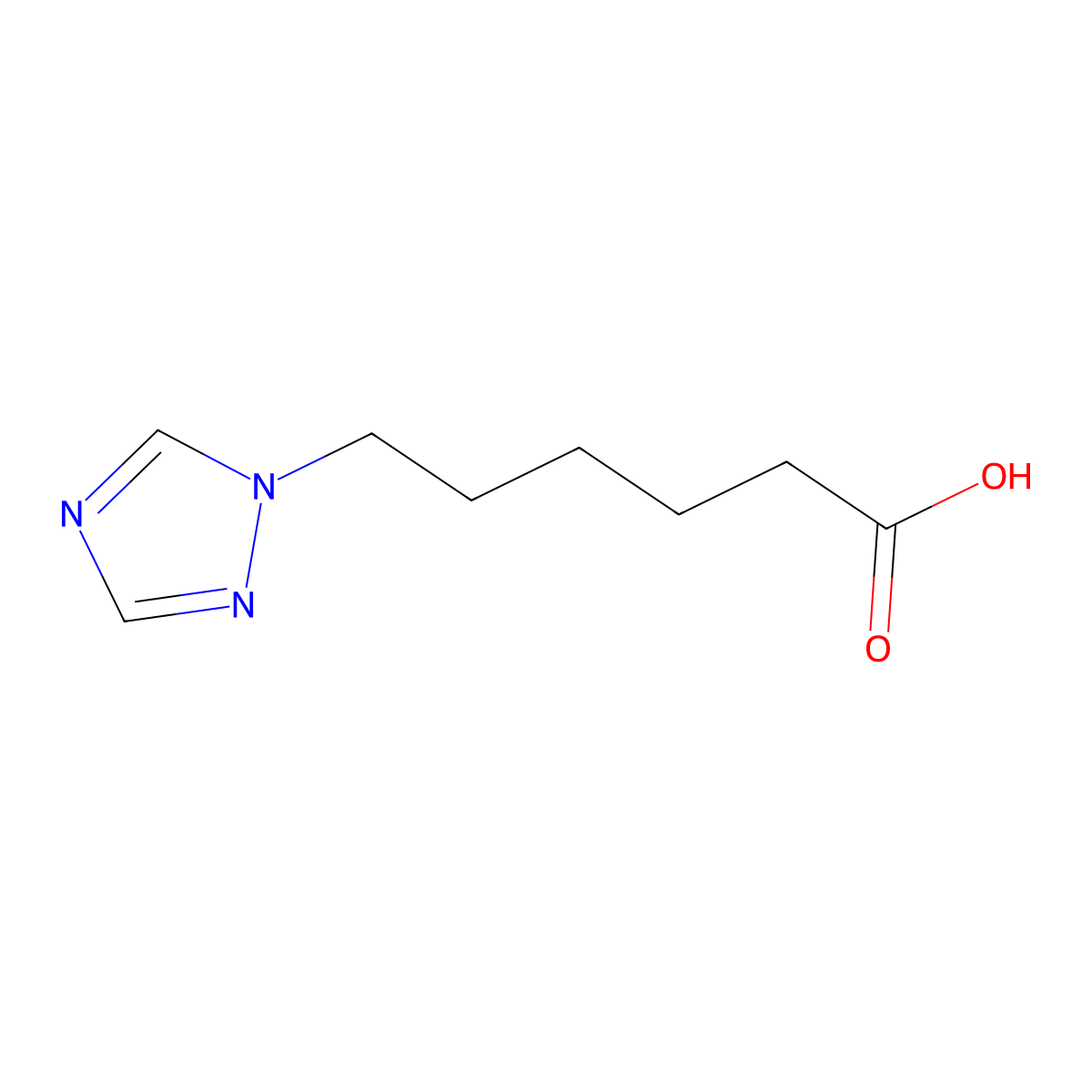 6-(1h-1,2,4-Triazol-1-yl)hexanoic acid molecular structure, CAS 1341554-89-9