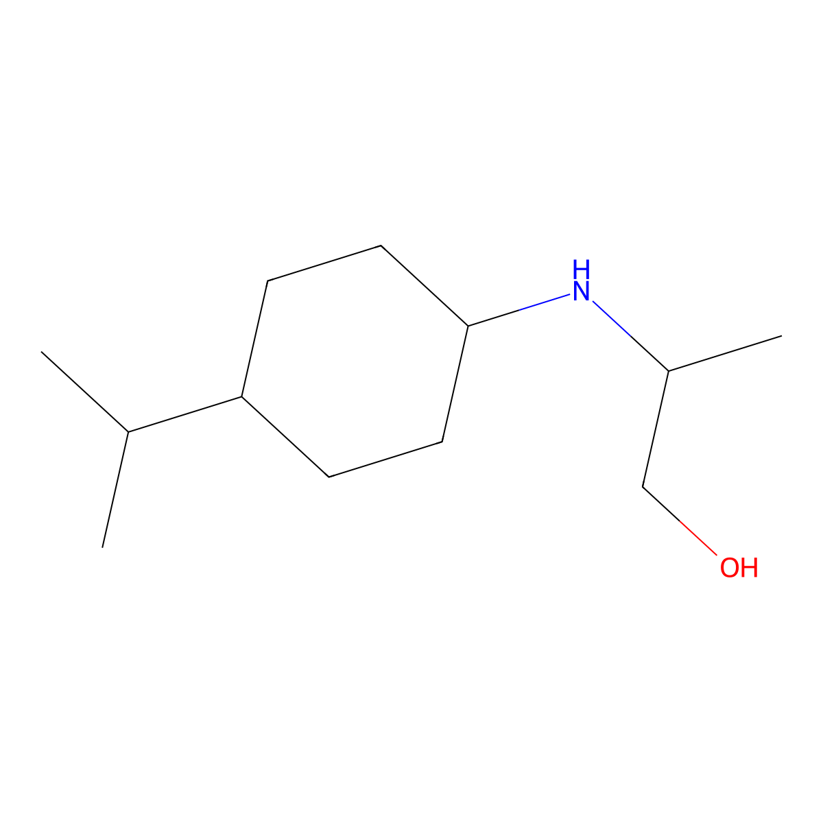 2-{[4-(Propan-2-yl)cyclohexyl]amino}propan-1-ol molecular structure, CAS 1341560-36-8