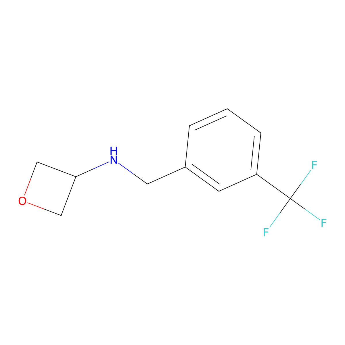 N-[3-(Trifluoromethyl)benzyl]oxetan-3-amine molecular structure, CAS 1341576-78-0