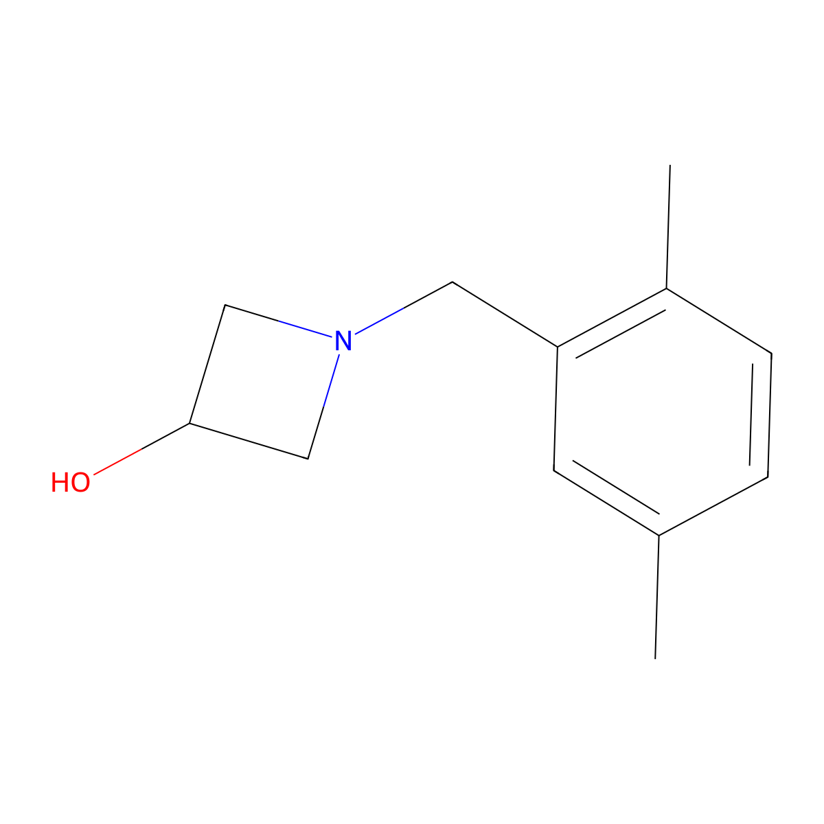 1-[(2,5-Dimethylphenyl)methyl]azetidin-3-ol molecular structure, CAS 1341583-66-1