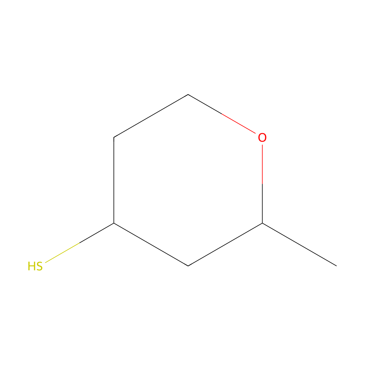 2-Methyloxane-4-thiol molecular structure, CAS 1341590-61-1