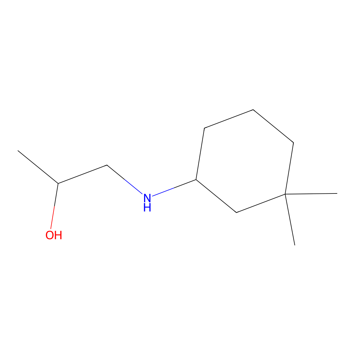 1-[(3,3-Dimethylcyclohexyl)amino]propan-2-ol molecular structure, CAS 1341607-58-6
