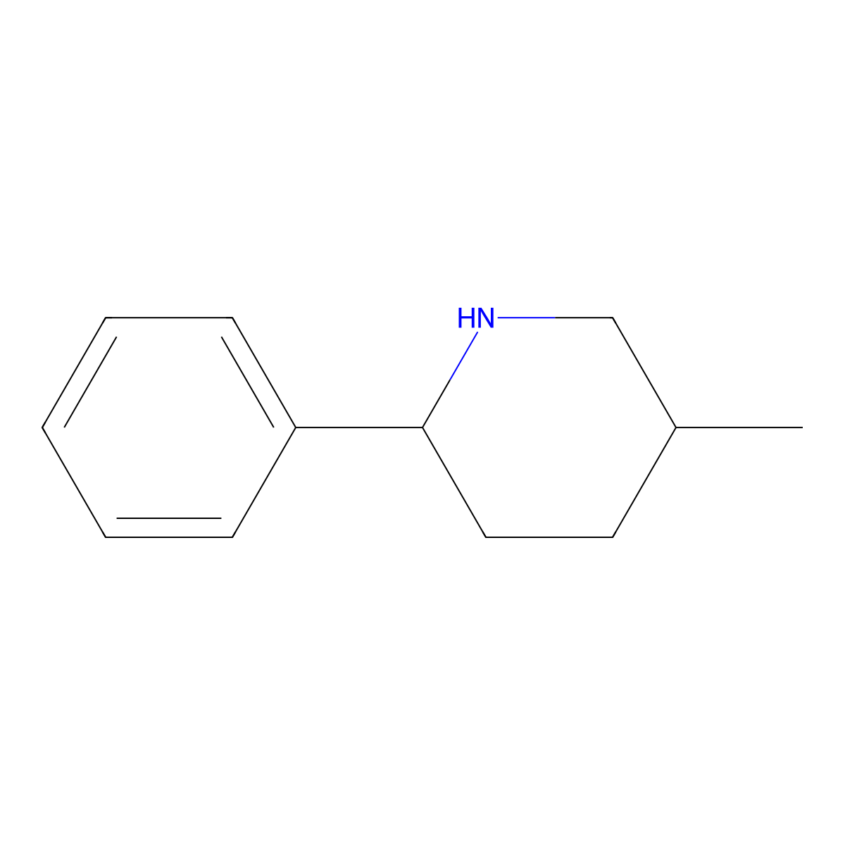 5-Methyl-2-phenylpiperidine molecular structure, CAS 1341618-99-2