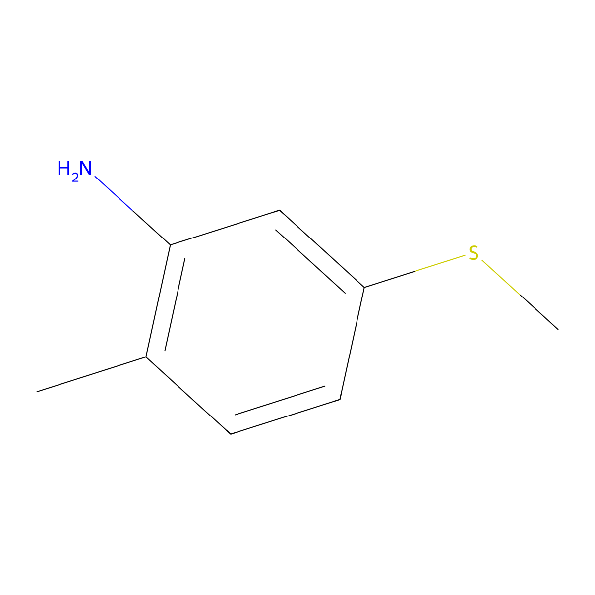2-Methyl-5-(methylsulfanyl)aniline molecular structure, CAS 1341620-91-4