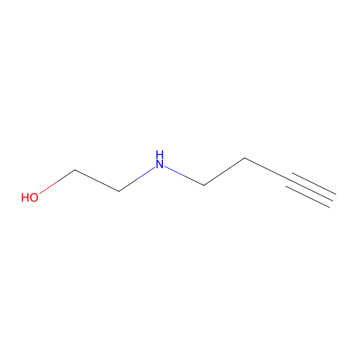 2-[(But-3-yn-1-yl)amino]ethan-1-ol molecular structure, CAS 1341627-28-8