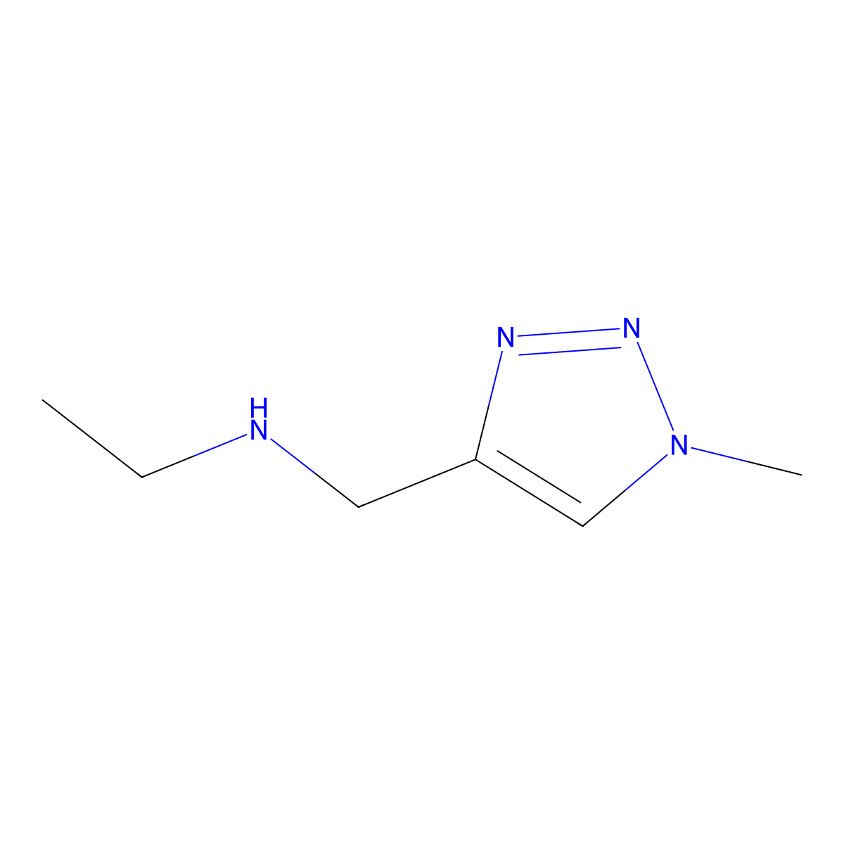 ethyl[(1-methyl-1H-1,2,3-triazol-4-yl)methyl]amine molecular structure, CAS 1341638-33-2