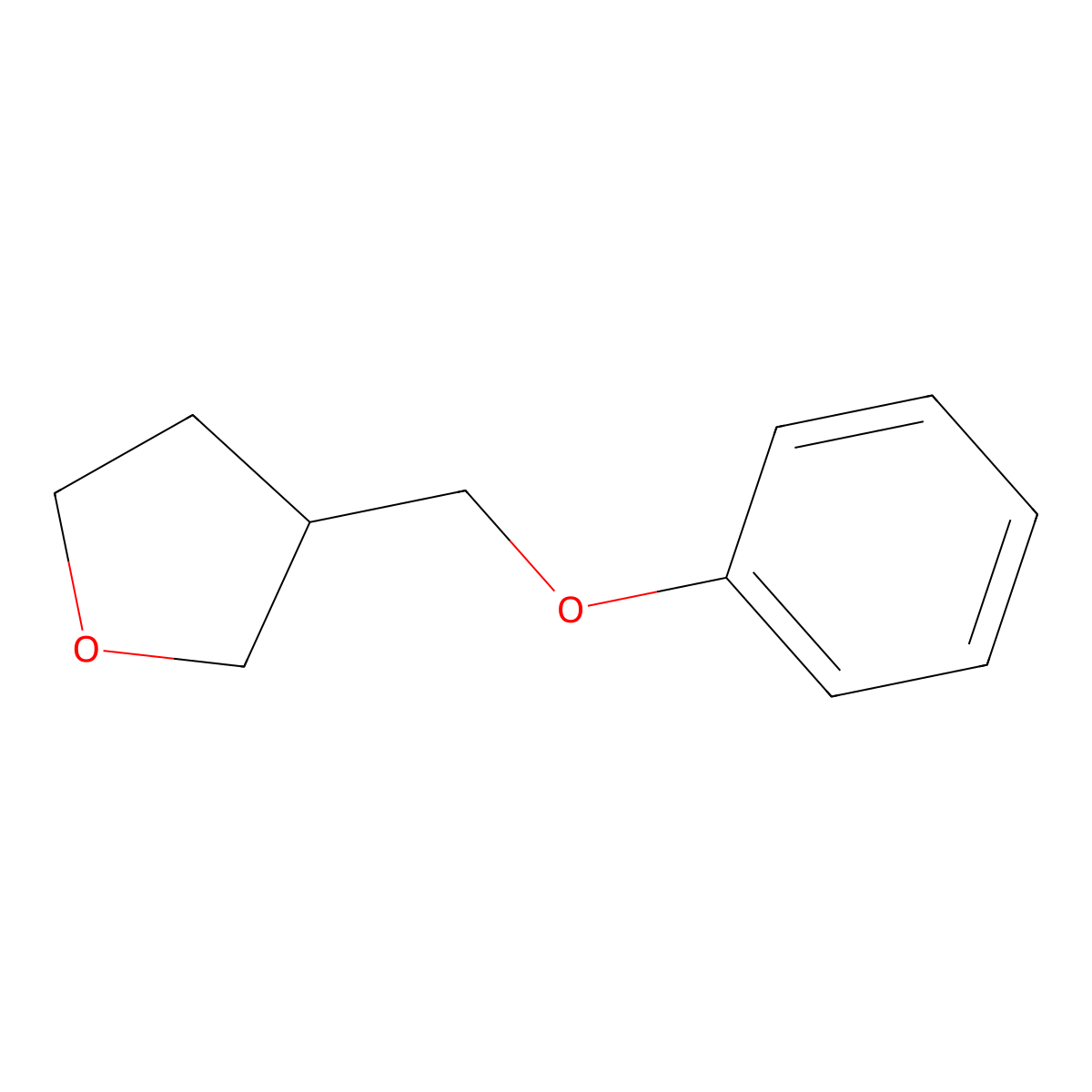 3-(Phenoxymethyl)oxolane molecular structure, CAS 1341645-29-1