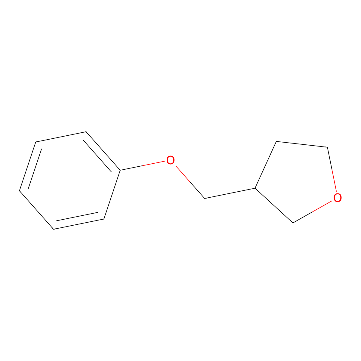 3-(Phenoxymethyl)oxolane molecular structure, CAS 1341645-29-1