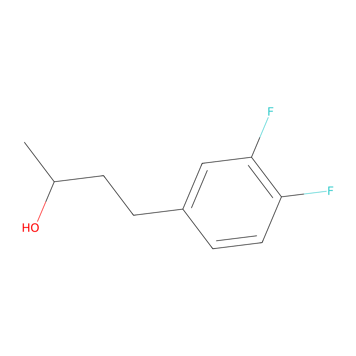 4-(3,4-Difluorophenyl)butan-2-ol molecular structure, CAS 1341653-32-4