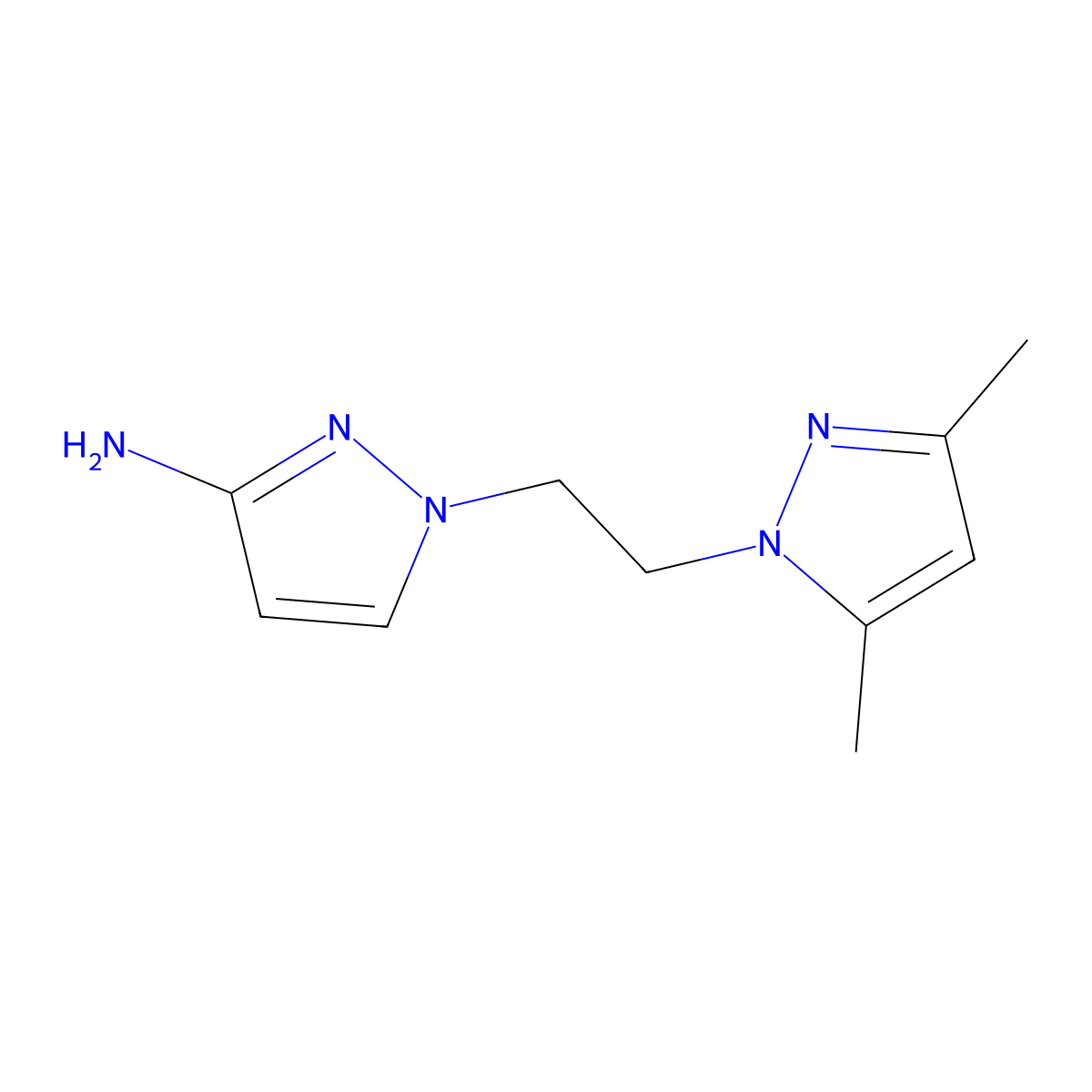 1-(2-(3,5-Dimethyl-1h-pyrazol-1-yl)ethyl)-1h-pyrazol-3-amine molecular structure, CAS 1341657-13-3