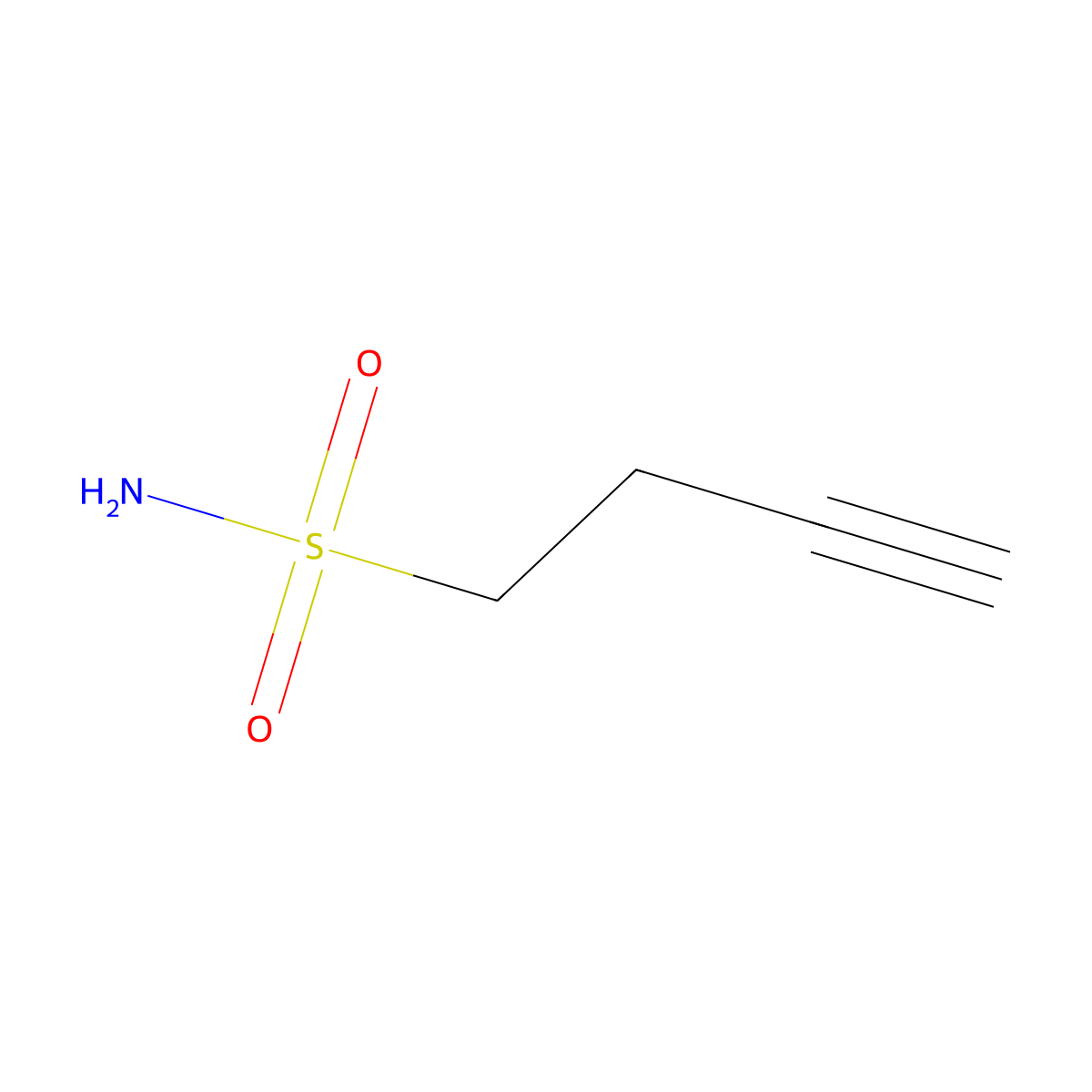 But-3-yne-1-sulfonamide molecular structure, CAS 1341659-00-4