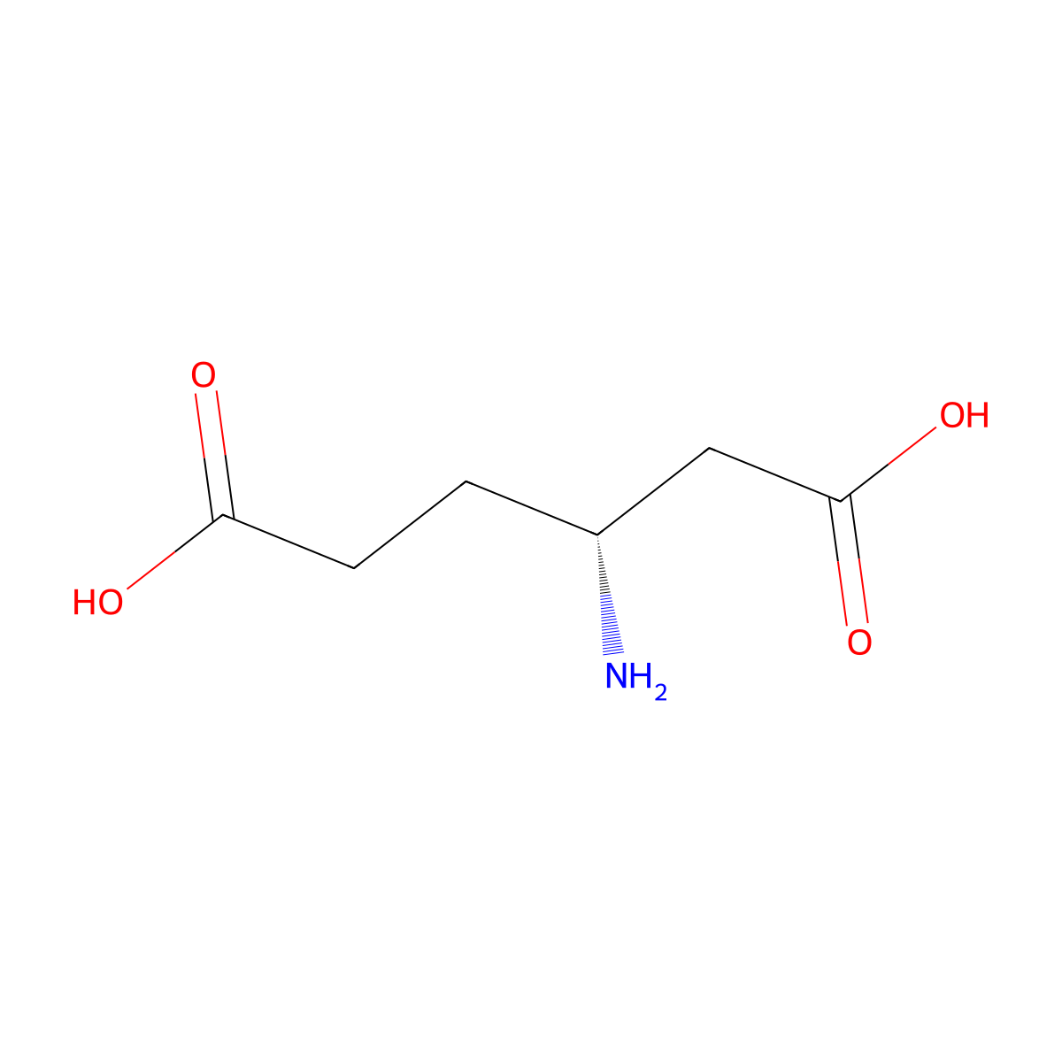 (R)-3-Aminohexanedioic acid molecular structure, CAS 134166-71-5