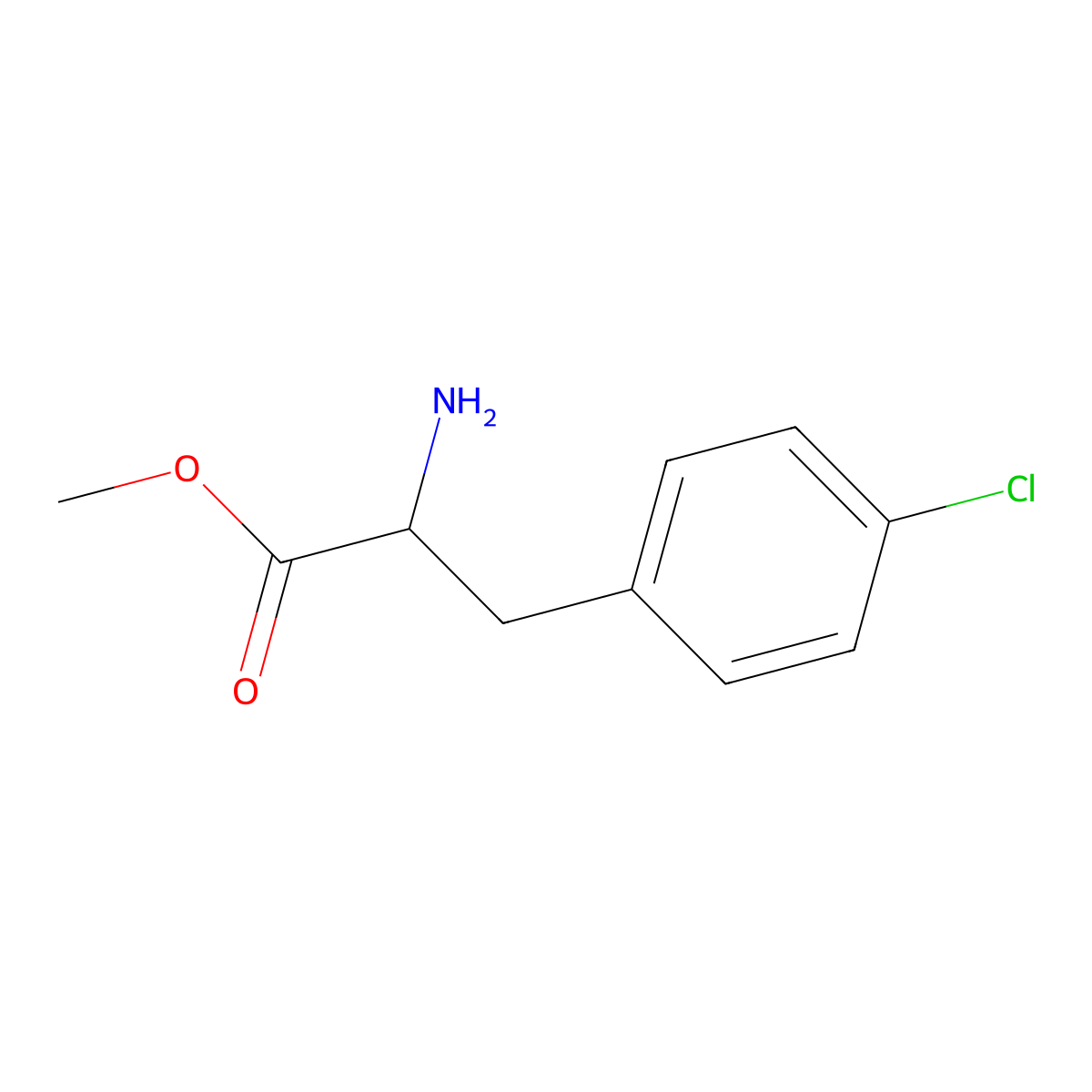 4-Chloro-d-phenylalanine methyl ester molecular structure, CAS 134166-72-6