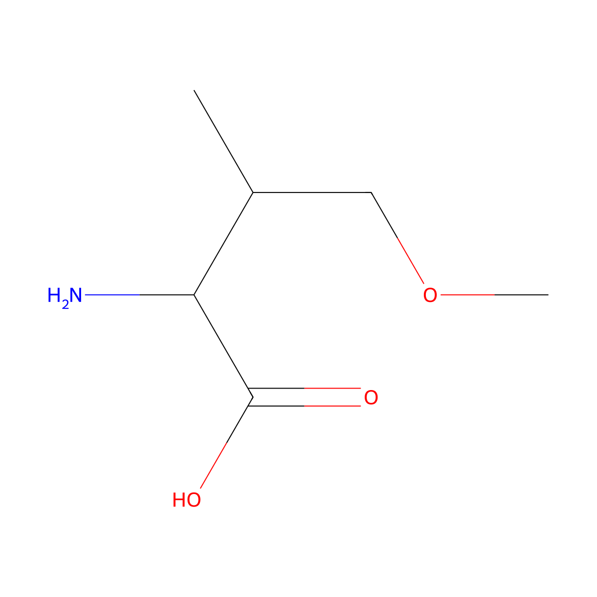 2-Amino-4-methoxy-3-methylbutanoic acid molecular structure, CAS 1341676-44-5