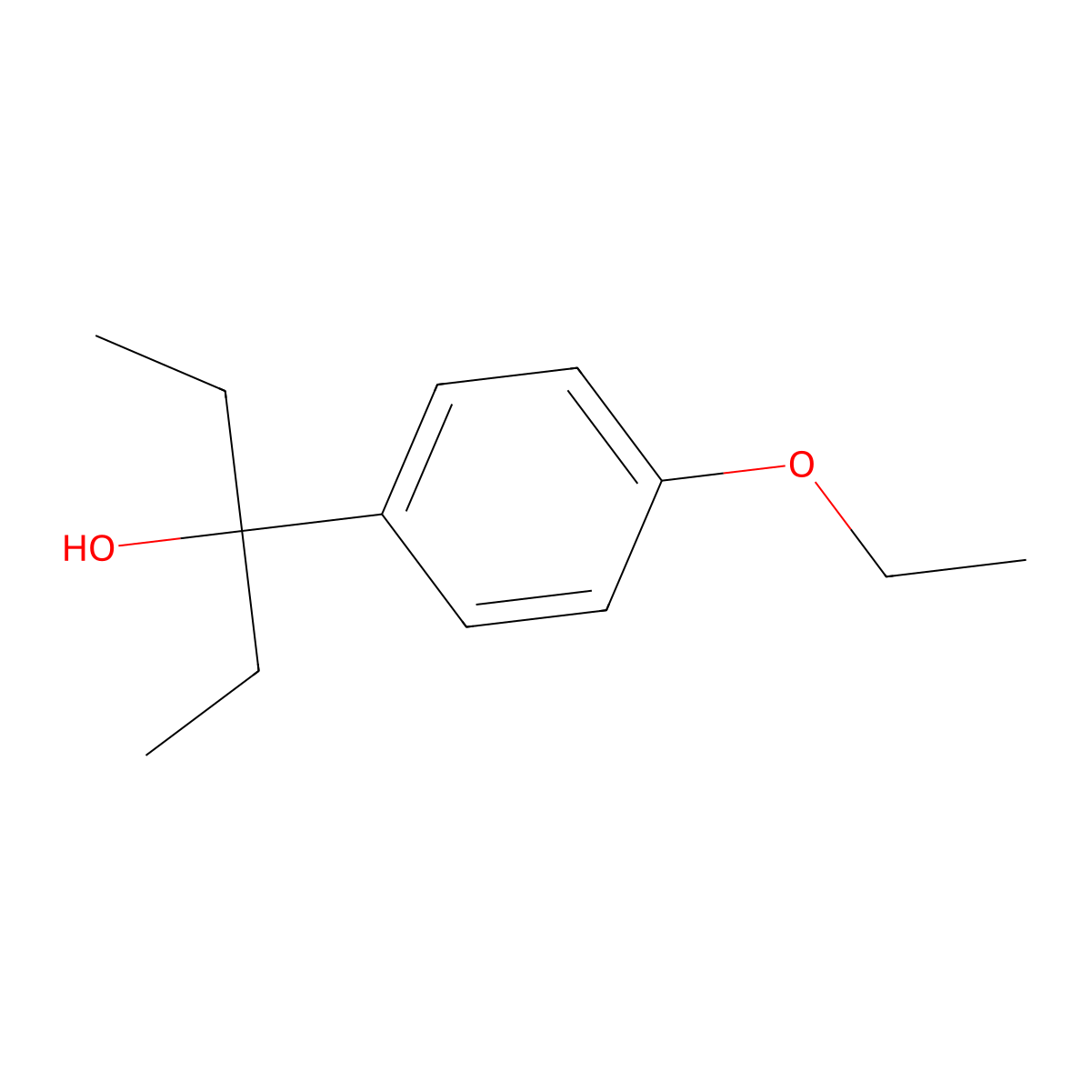 3-(4-Ethoxyphenyl)-3-pentanol molecular structure, CAS 1341680-04-3