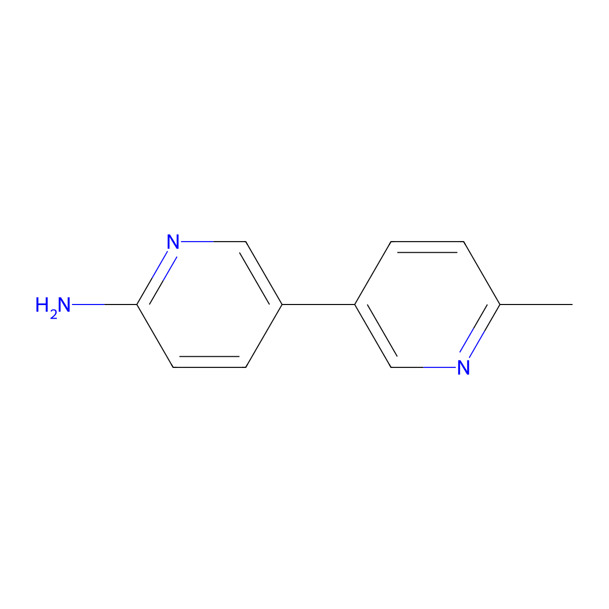 5-(6-Methylpyridin-3-yl)pyridin-2-amine molecular structure, CAS 1341686-25-6