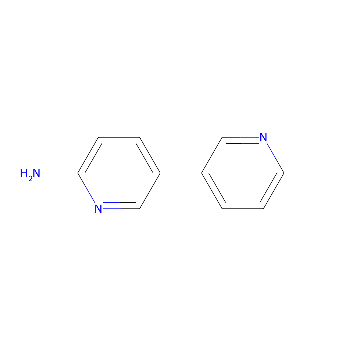 5-(6-Methylpyridin-3-yl)pyridin-2-amine molecular structure, CAS 1341686-25-6