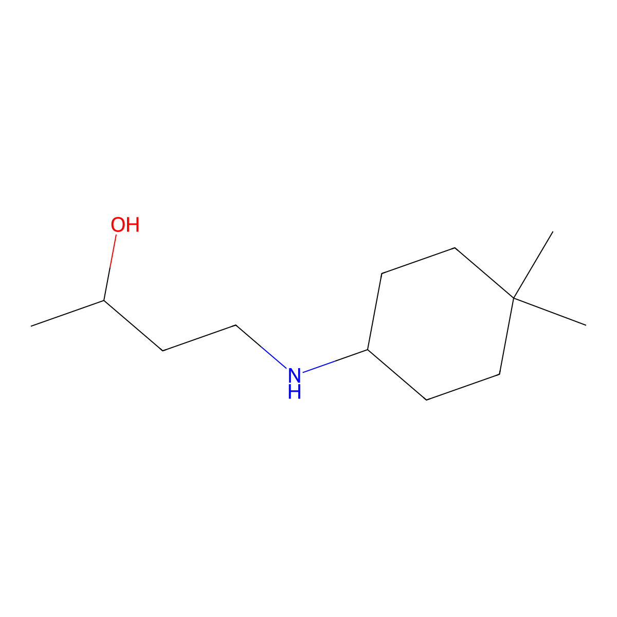 4-[(4,4-Dimethylcyclohexyl)amino]butan-2-ol molecular structure, CAS 1341686-98-3