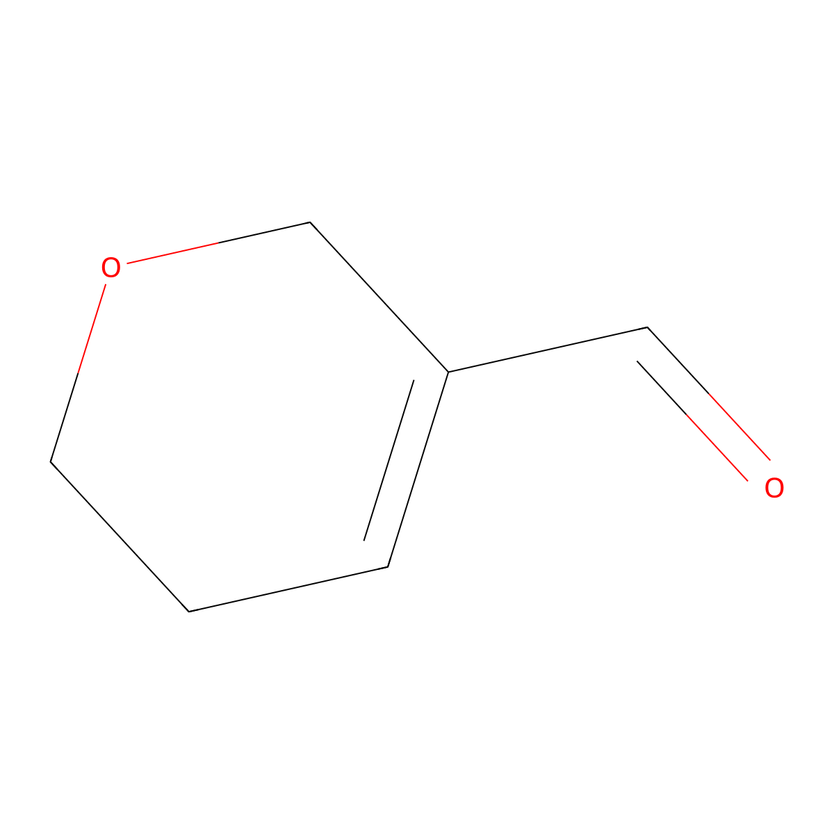 5,6-Dihydro-2H-pyran-3-carbaldehyde molecular structure, CAS 13417-49-7