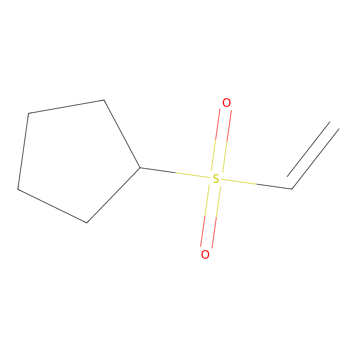 (Ethenesulfonyl)cyclopentane molecular structure, CAS 1341708-17-5